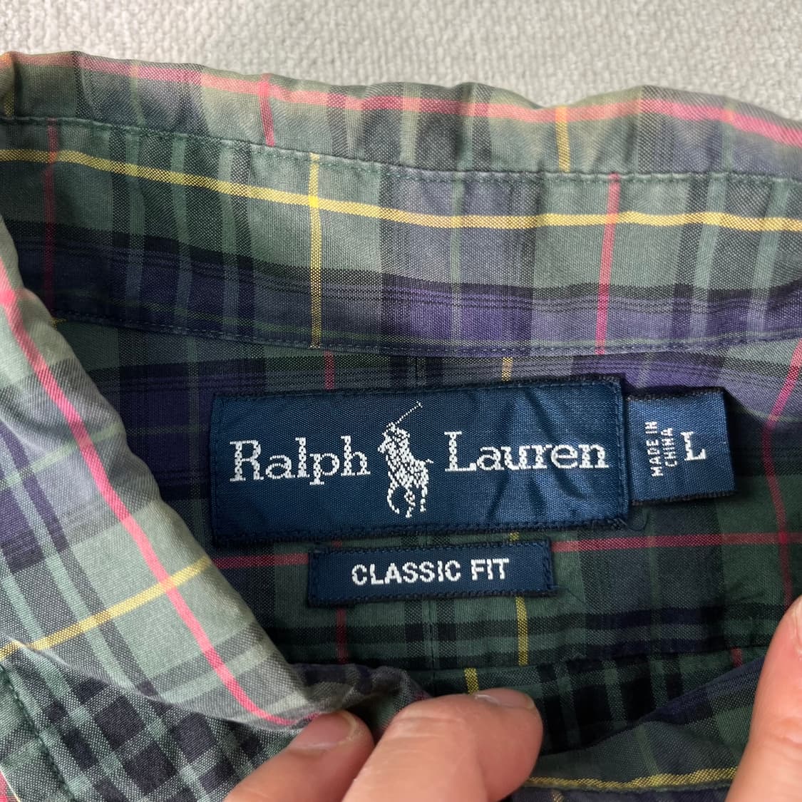 105 폴로랄프로렌 빈티지 체크 코튼 셔츠 상품이미지4