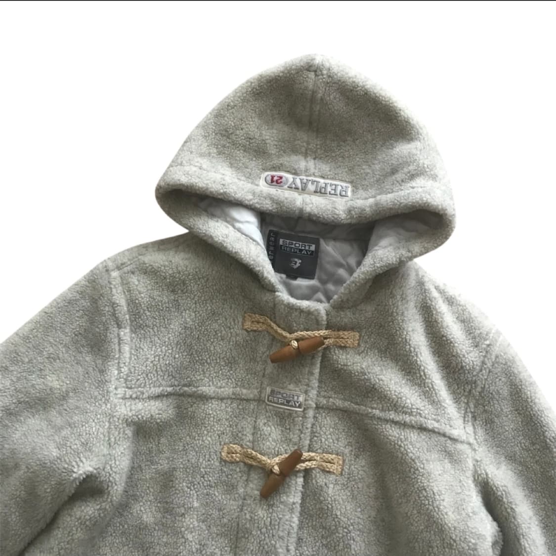 90s Sport replay 떡볶이 후리스 후드집업 상품이미지2