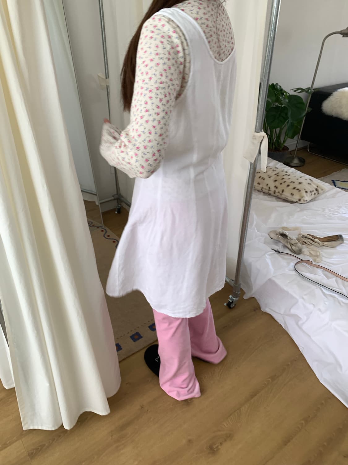 White button dress (Europe) 상품이미지6