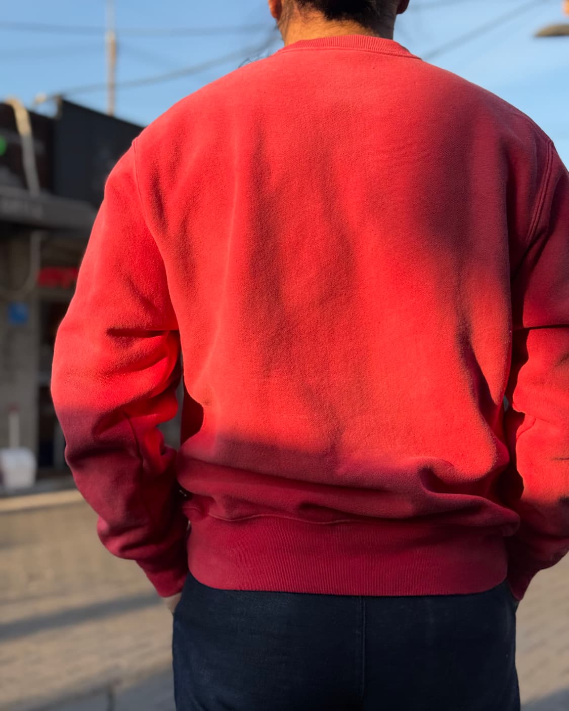 챔피온 리버스위브 페이드 체인스티치 스크립트 크루넥 스웻셔츠 M 상품이미지10