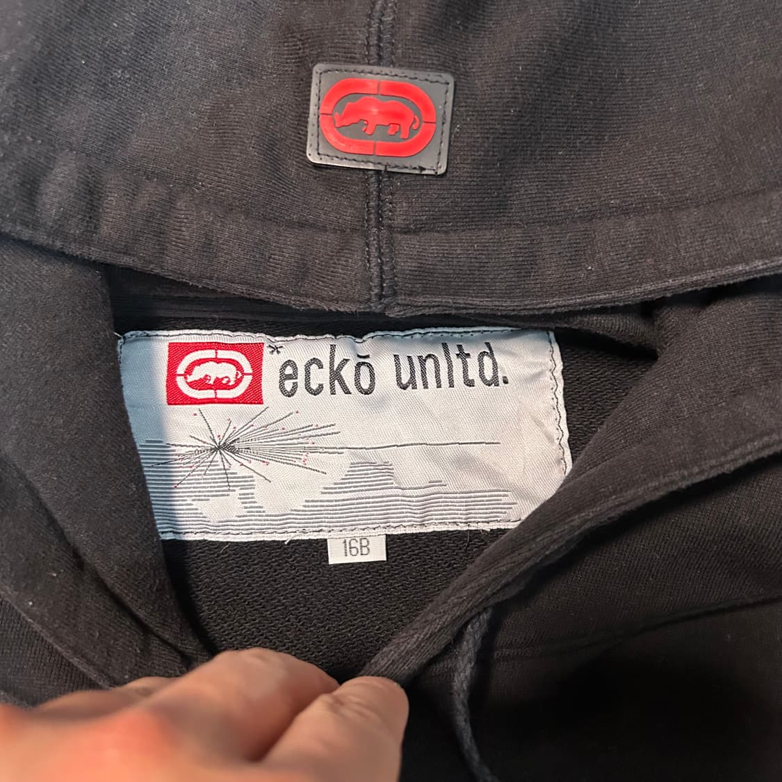 [2XL] 에코 언리미티드 카모 로고 후드티 상품이미지5