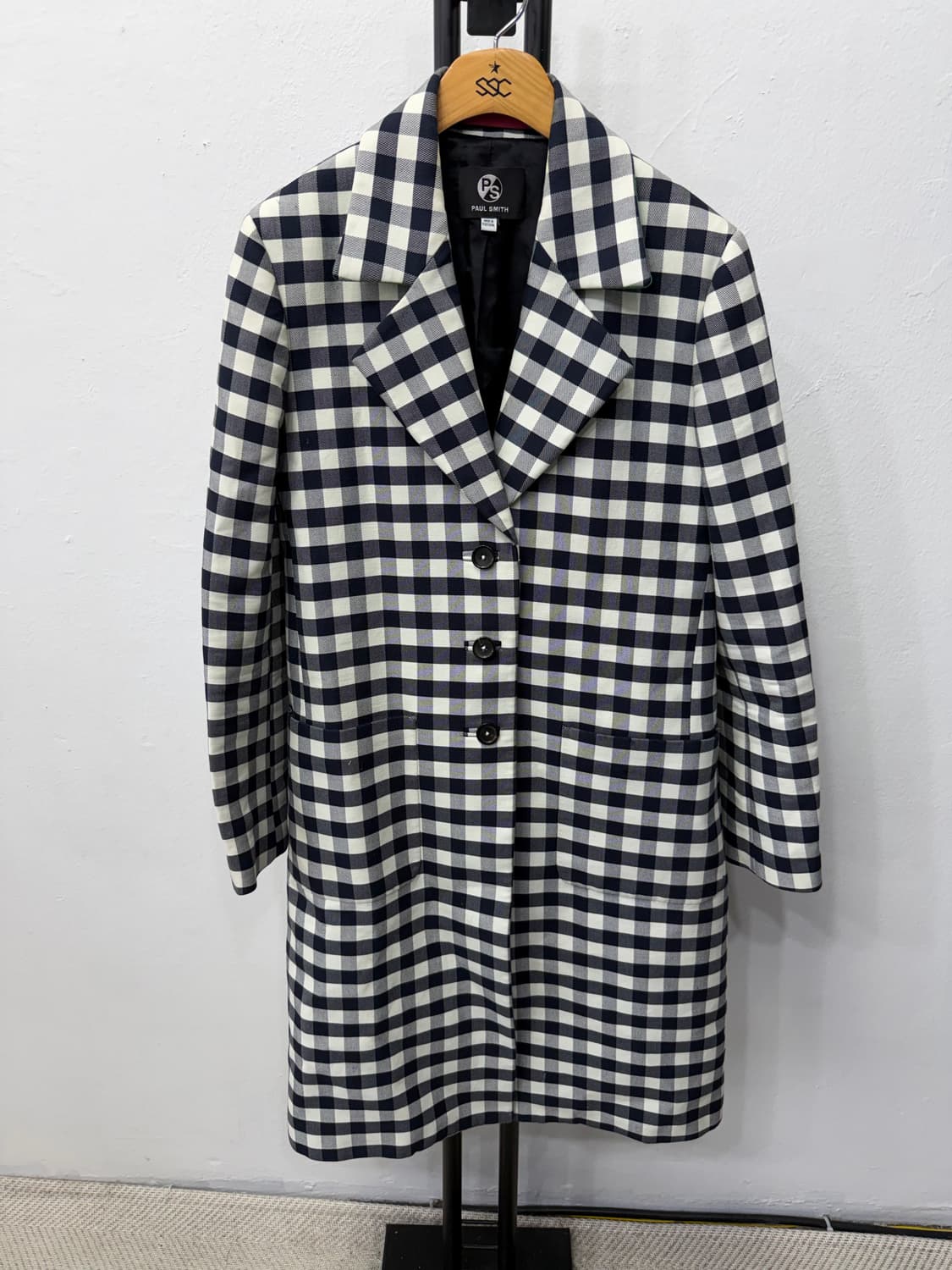 정품) 폴스미스 여성 깅엄 체크 자켓 40(55-66) 상품이미지1