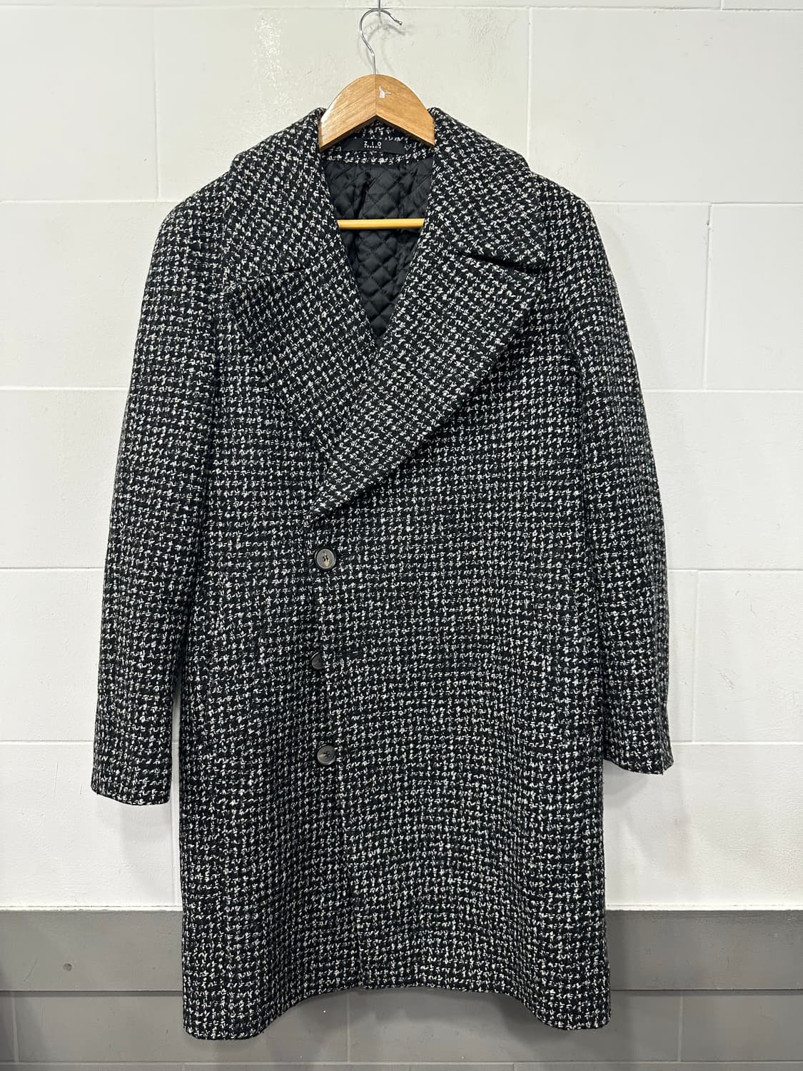 지오 송지오 모 체크 코트 상품이미지1