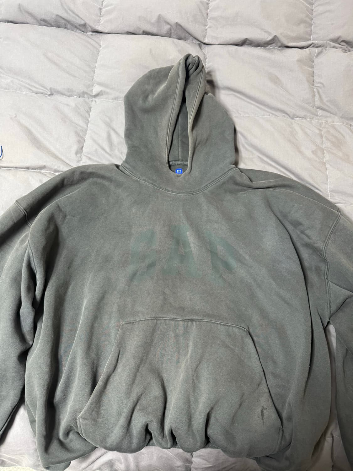 이지 갭 엔지니어드 바이 발렌시아가 도브 후드 다크 그레이 m 상품이미지1