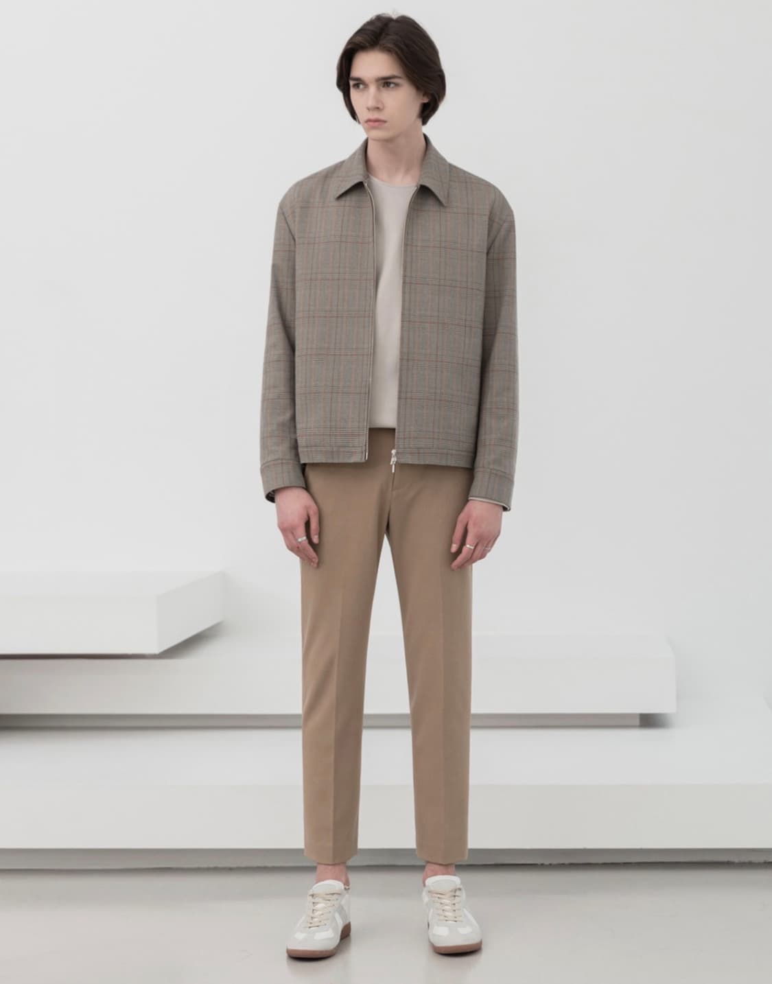 새상품 드로우핏 체크 크리드 세미오버 트러커자켓 상품이미지2