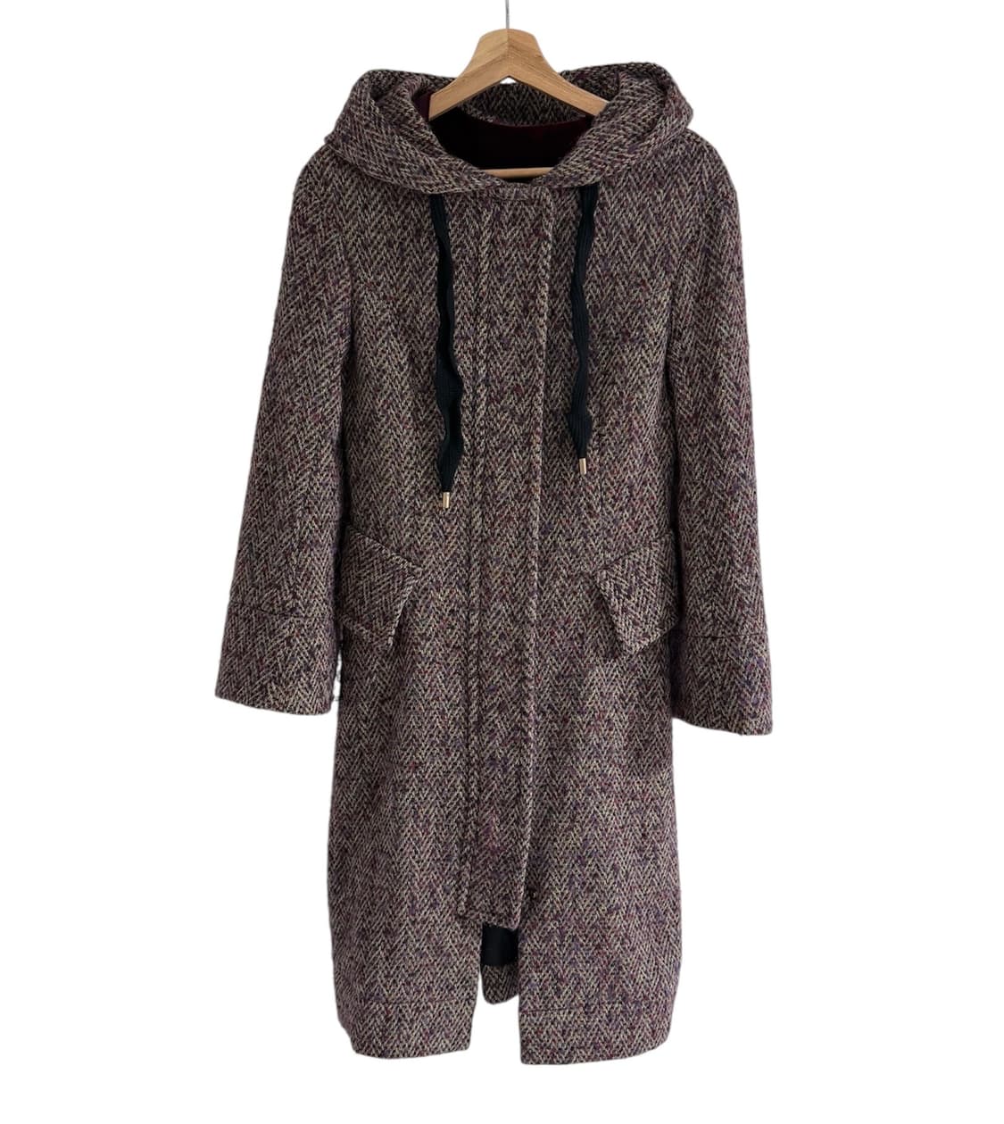 비비안웨스트우드 헤링본 알파카 후드 코트자켓 상품이미지1