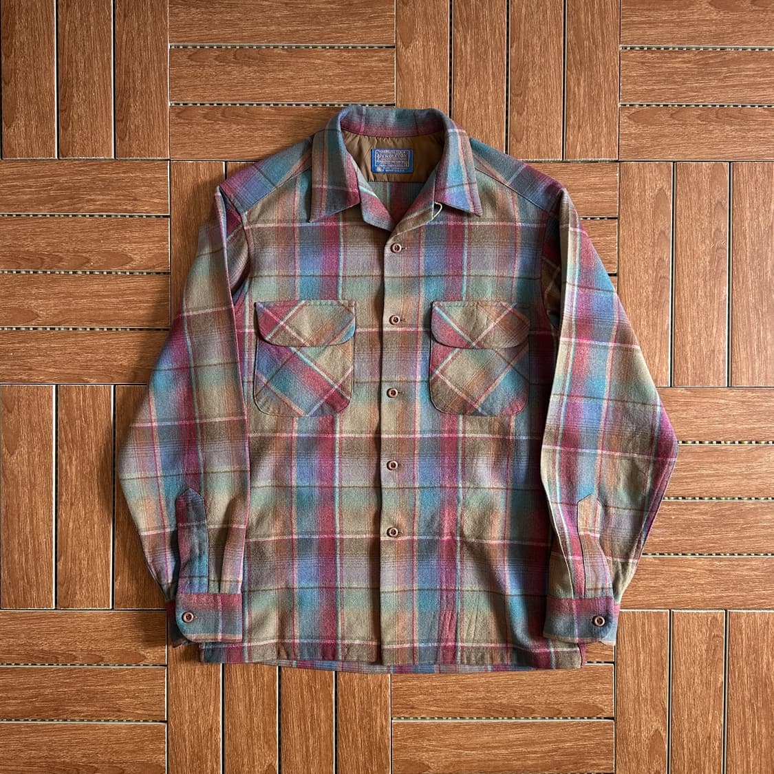 70’s Pendleton usa plaid board shirts 상품이미지1