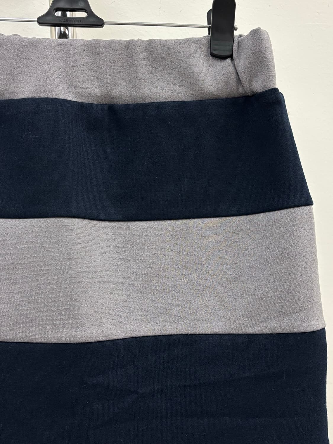 빈티지 네이비 스트라이프 미디 스커트 상품이미지6