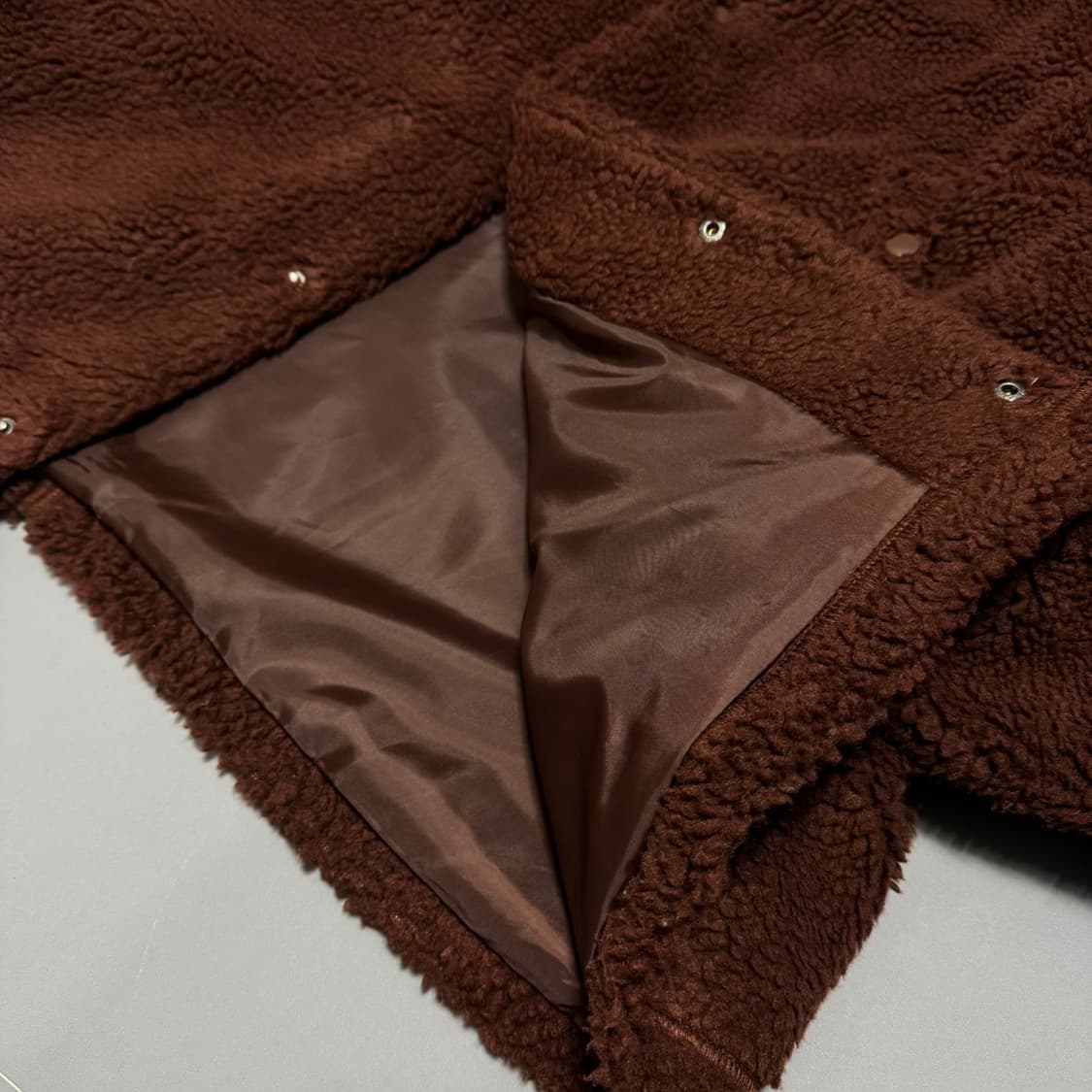 빔즈(B:MING by BEAMS) 브라운컬러 혼방 스냅버튼  상품이미지5