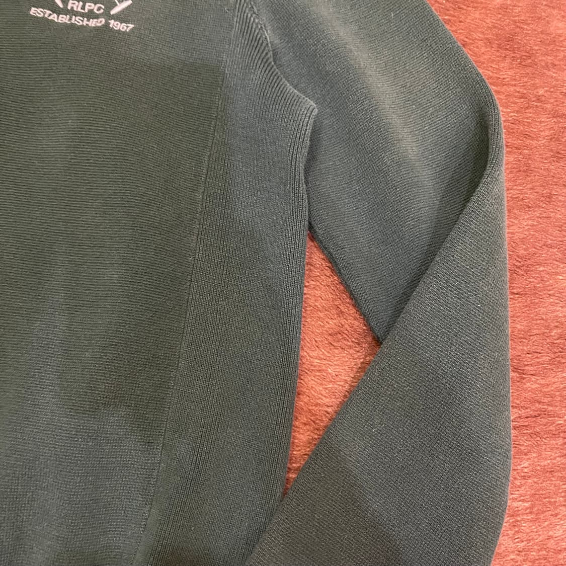 폴로 랄프로렌 패치 그린 반집업 스웨터 상품이미지6