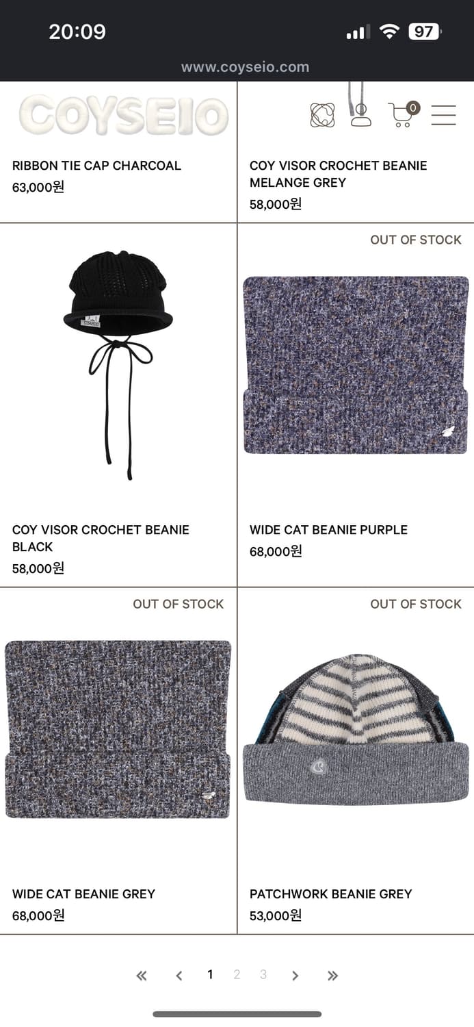 코이세이오 캣비니 그레이 상품이미지1