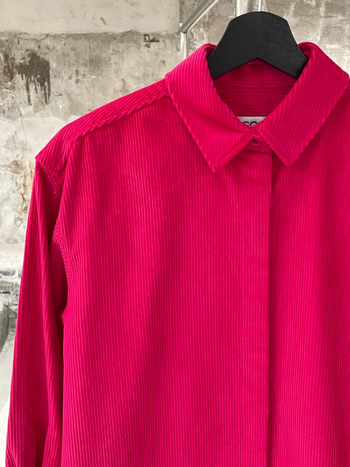 코스 핫 핑크 블렌드 오버사이즈 코듀로이 셔츠 상품이미지2