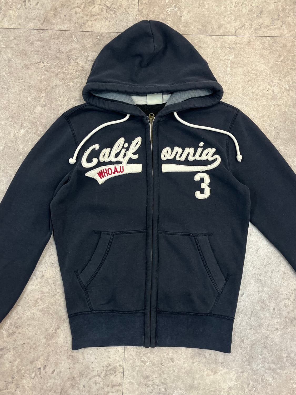 후아유 기모 후드집업 블랙 S #csz4038 상품이미지5