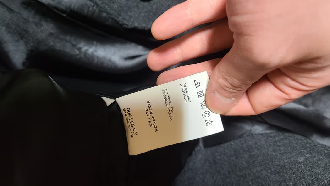 OUR LEGACY Virgin Wool Coat 52size 상품이미지6