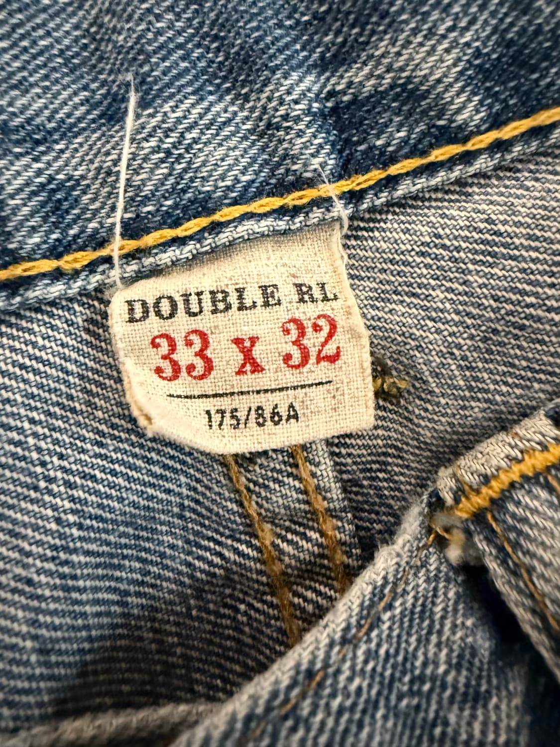 [33] 더블알엘 슬림 셀비지 페인티드 워싱진 상품이미지3