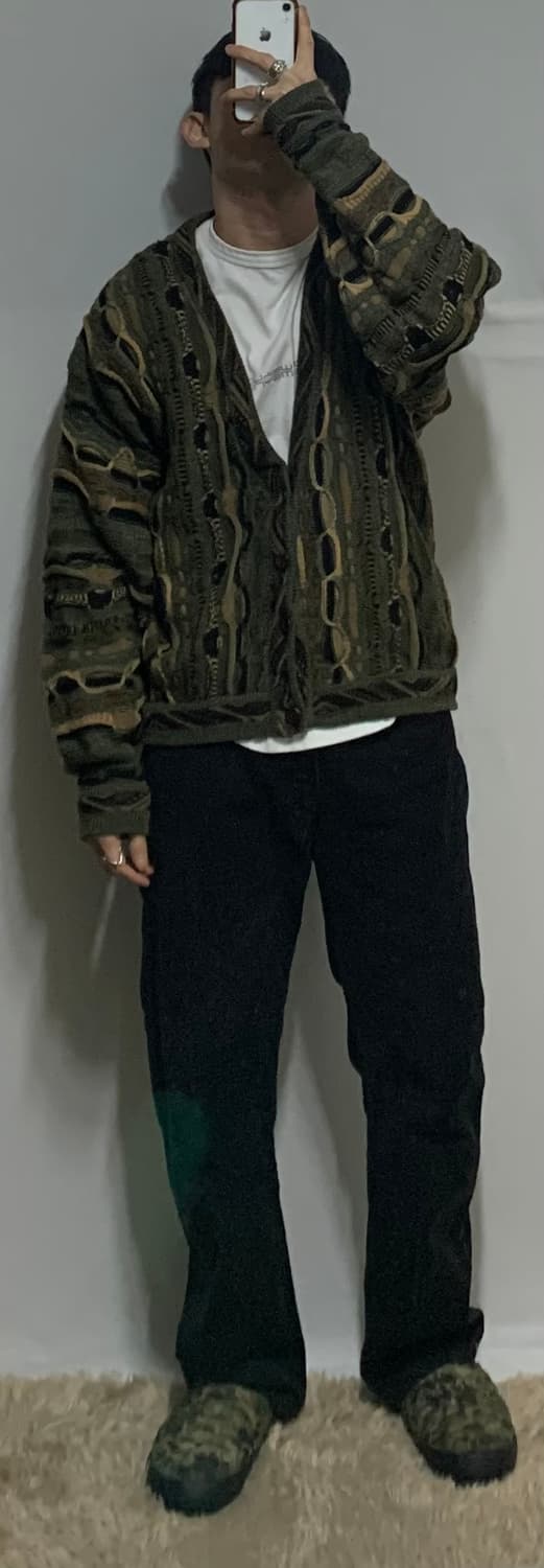 케이블 니트 가디건 상품이미지4