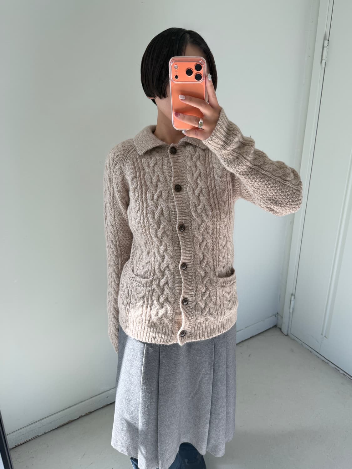 일본빈티지 울100% 가디건 상품이미지1