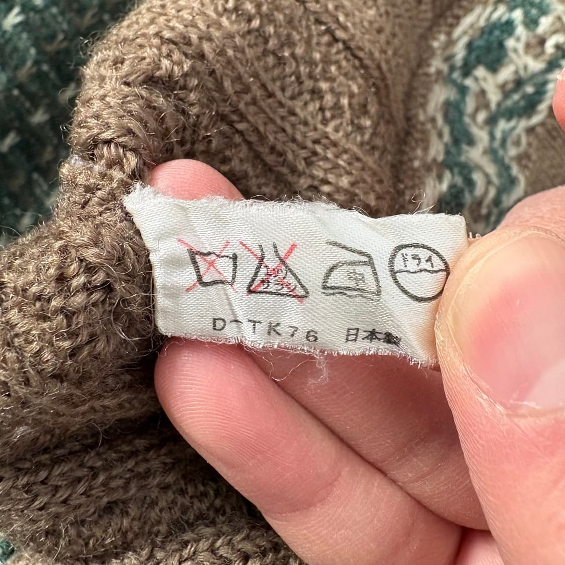 스파리오 패턴 니트 스웨터 (일본 생산) 상품이미지8