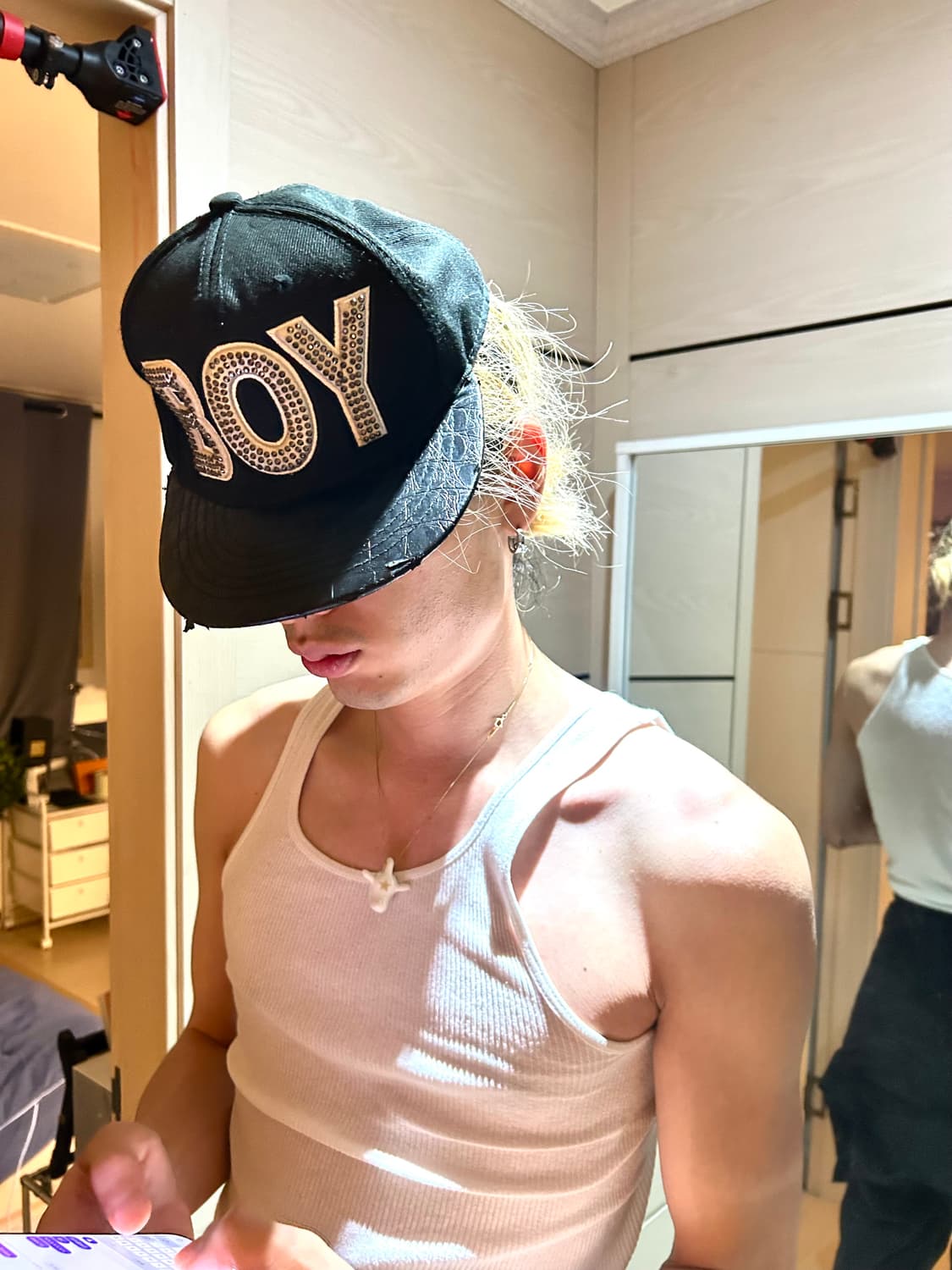Boy London Stud Leather Cap 상품이미지4