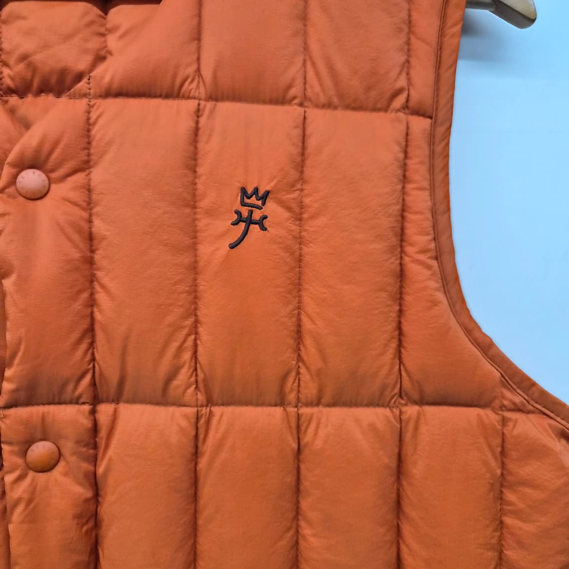 까스텔바작 오렌지 패딩 조끼 남성 M 상품이미지2