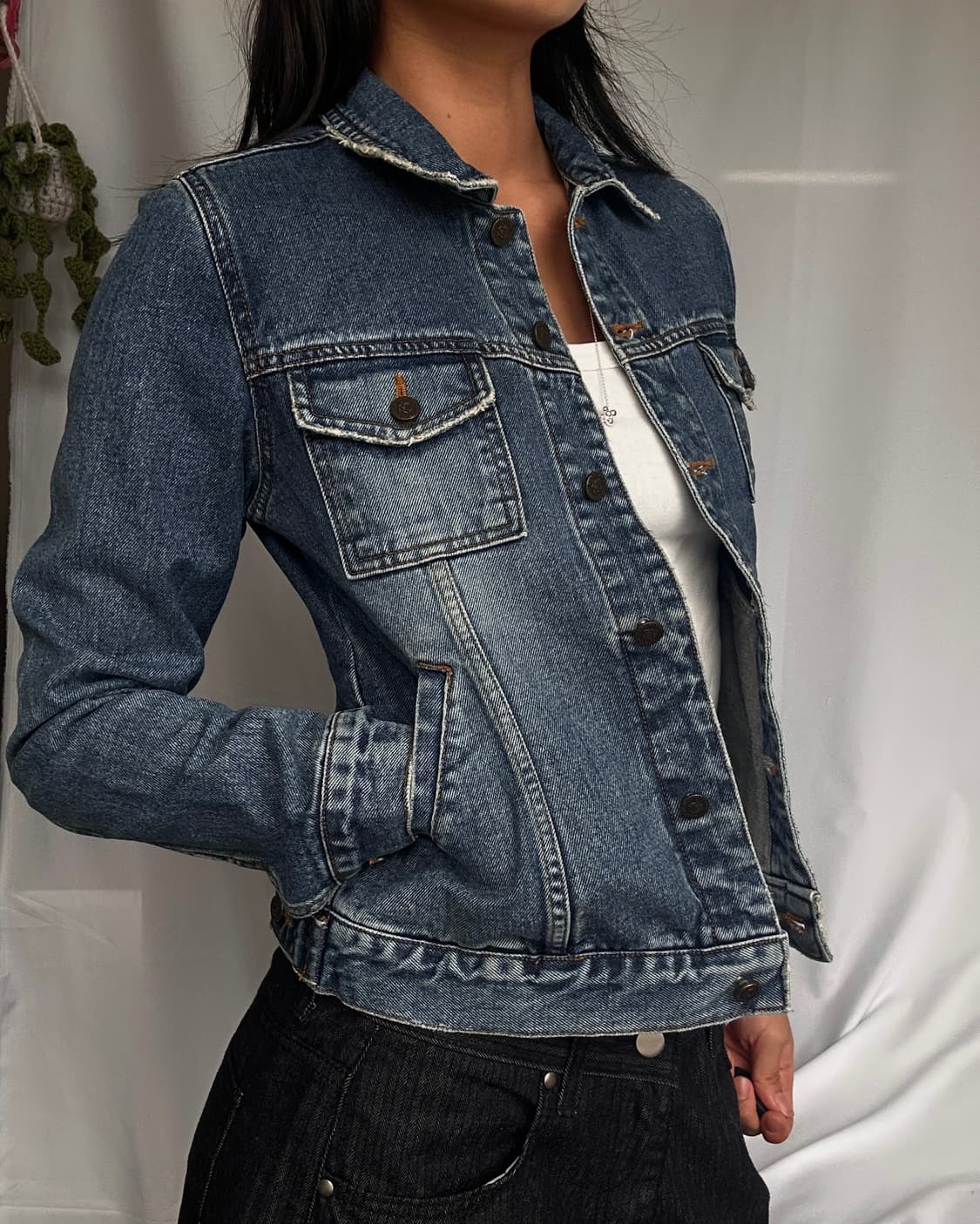 빈티지 중청 데님자켓 상품이미지1