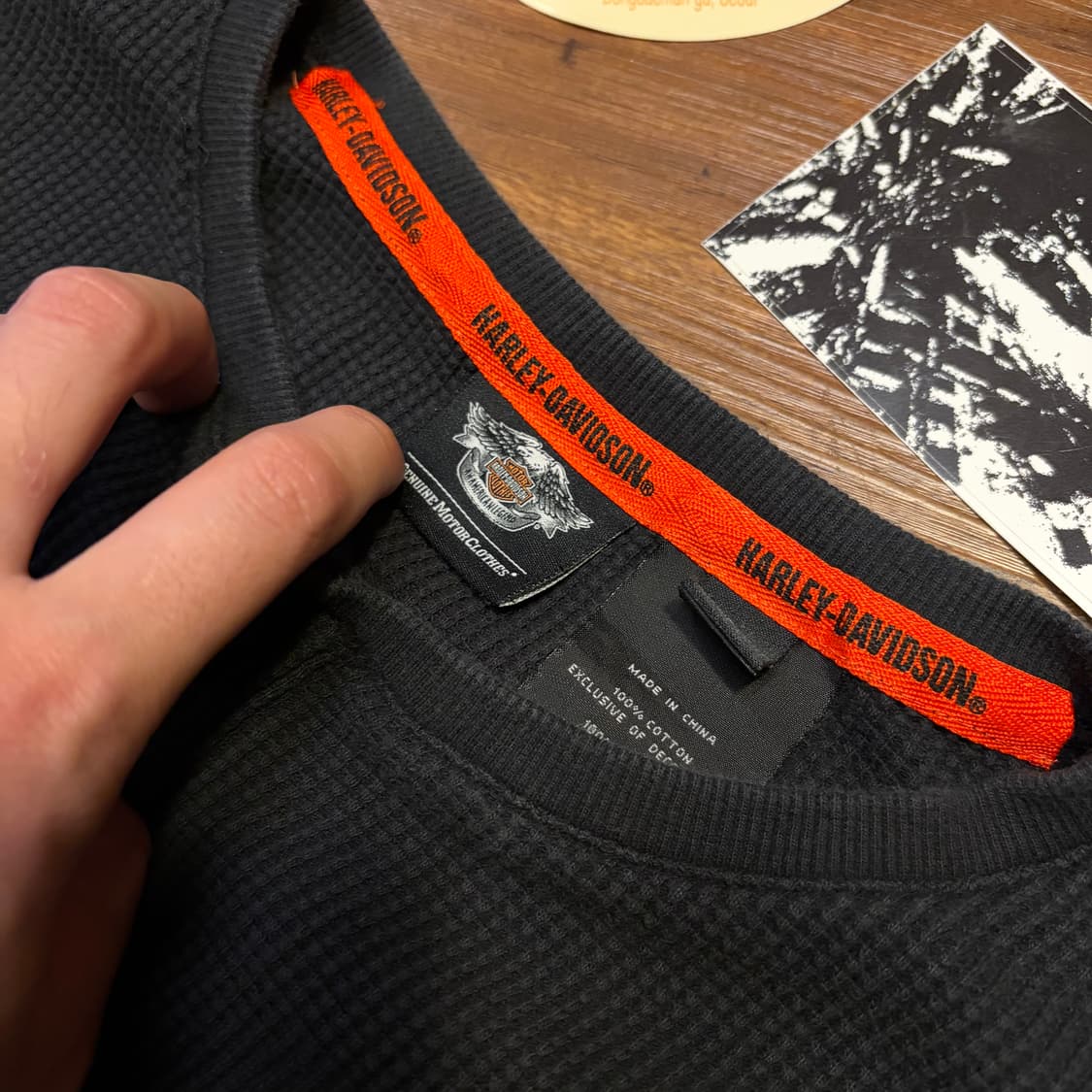 Harley davidson skull cotton waffle knit 상품이미지5