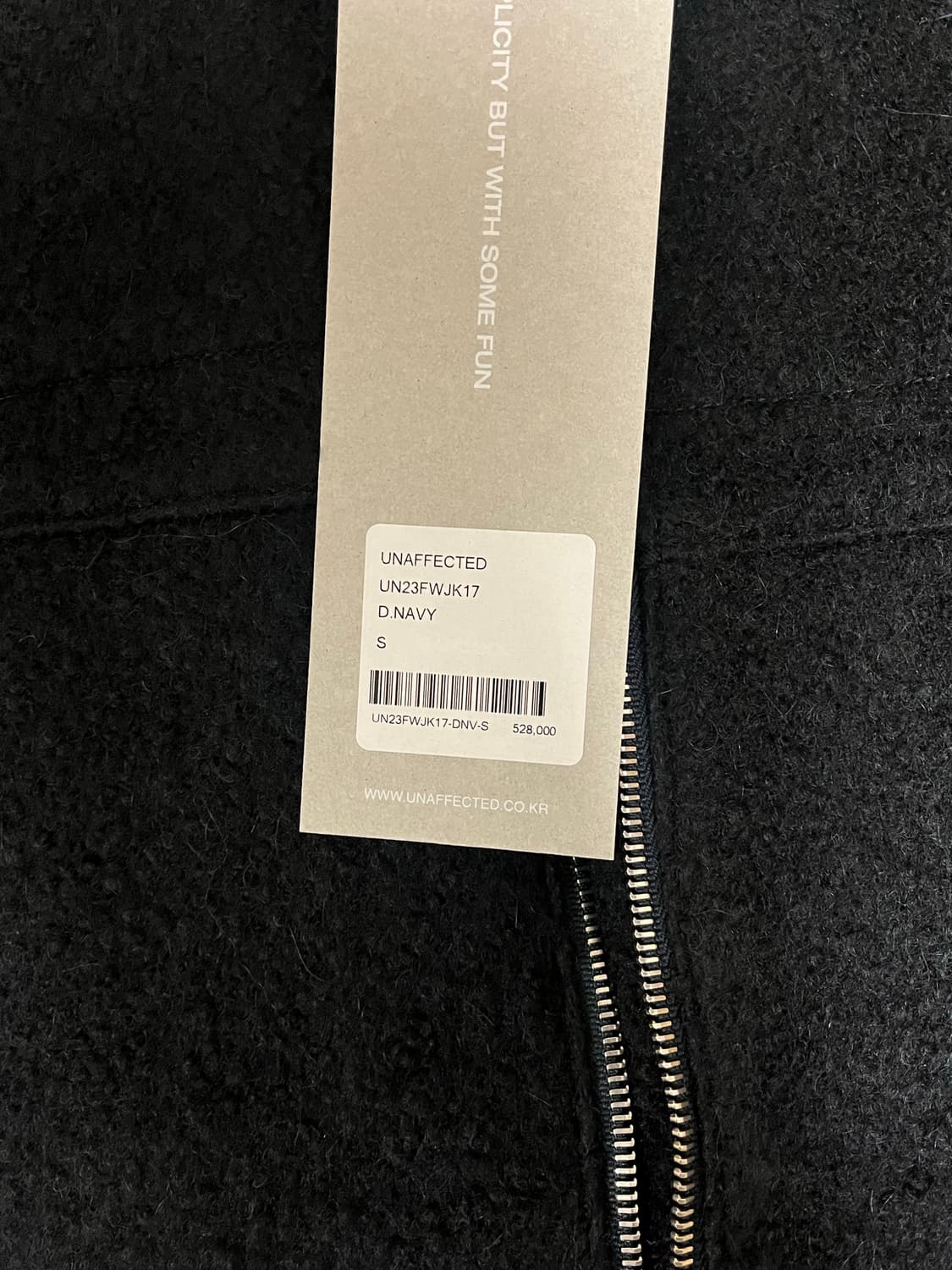 (새상품) 언어펙티드 UNAFECTED 울 헤링본 트러커 자켓 상품이미지7