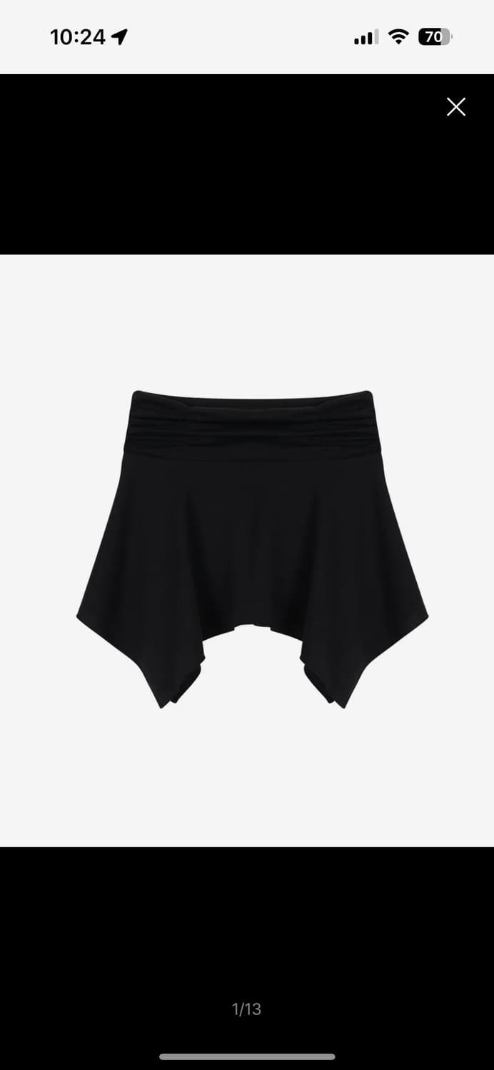 잇자바이브 코튼 플레어 미니 스커트 상품이미지1