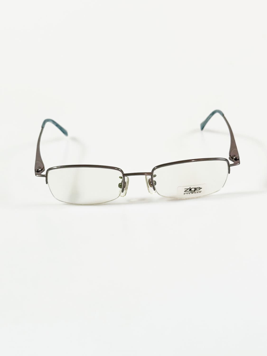 ZIGO 반무테 스퀘어 메탈 프레임 빈티지 안경 상품이미지2