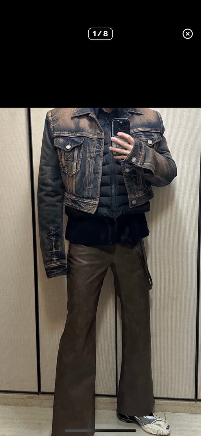 준지 [Runway] Denim Cropped Trucker 자켓 상품이미지1