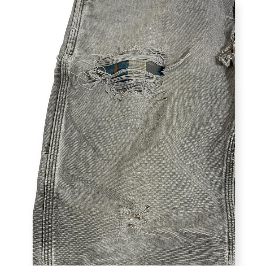 칼하트 b111 그레이 라이닝 카펜터 팬츠 32x34 상품이미지3