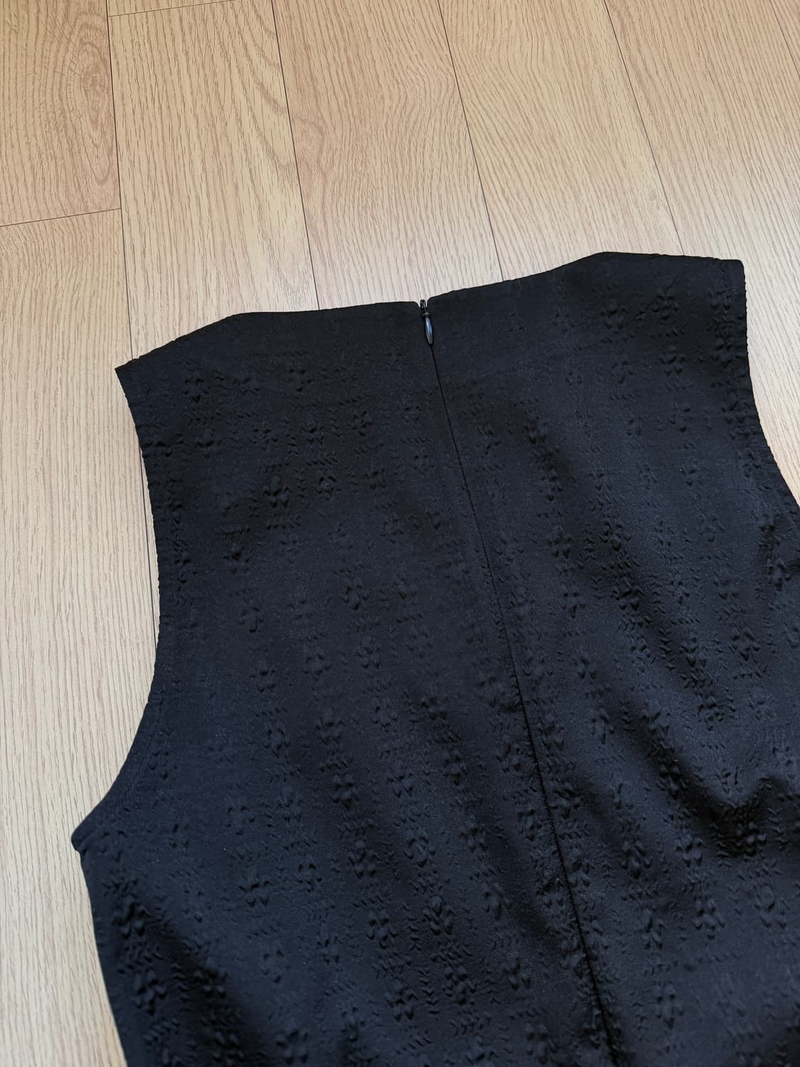 오스더 자카드 볼륨 드레스 원피스 블랙 상품이미지9