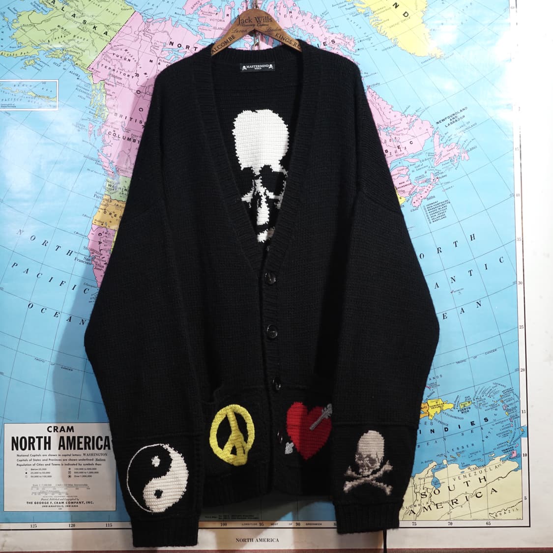 마스터마인드 캐시미어 자수 가디건 상품이미지4