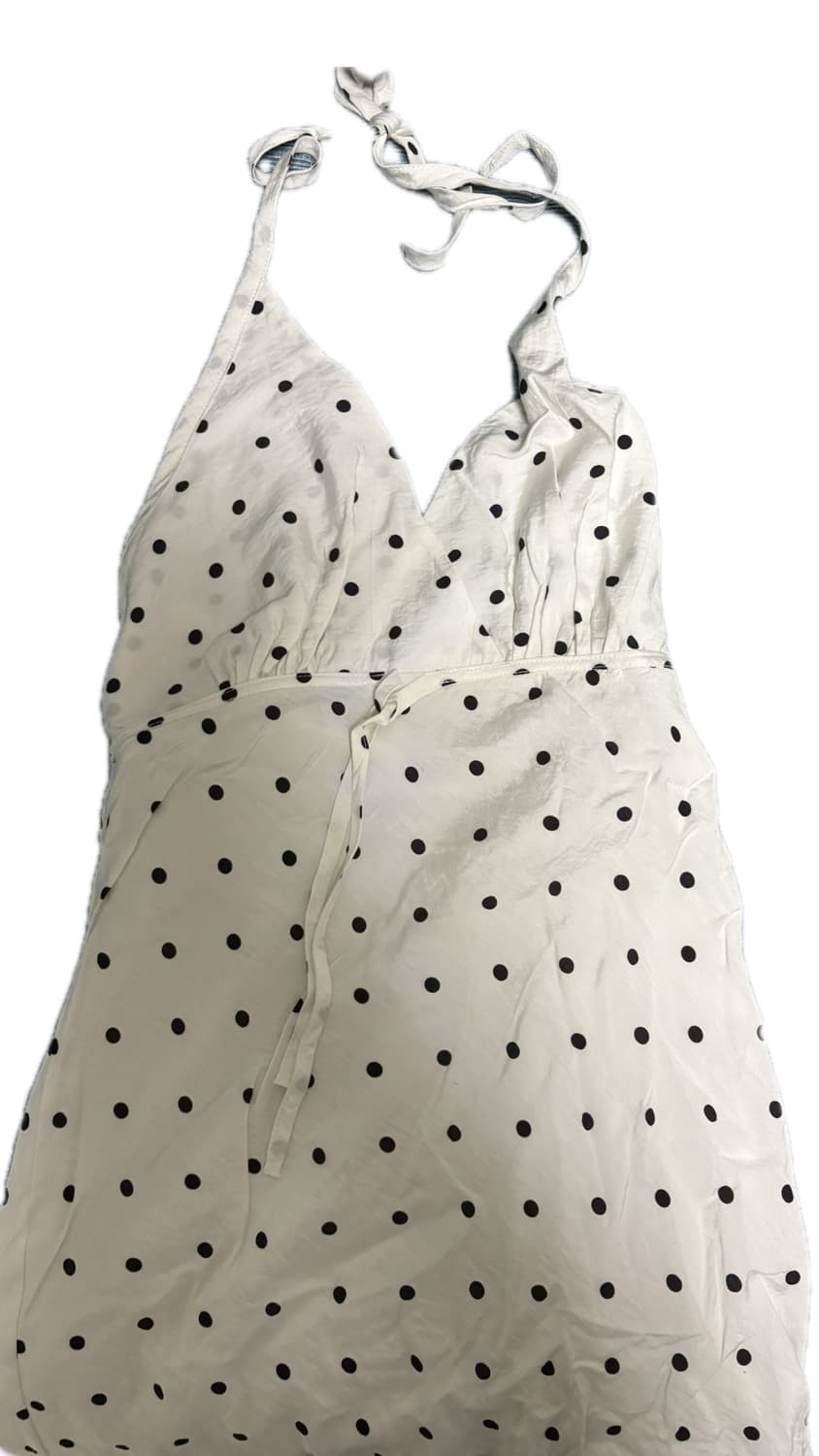 루루서울 Dot Halter Dress 화이트 S 상품이미지2