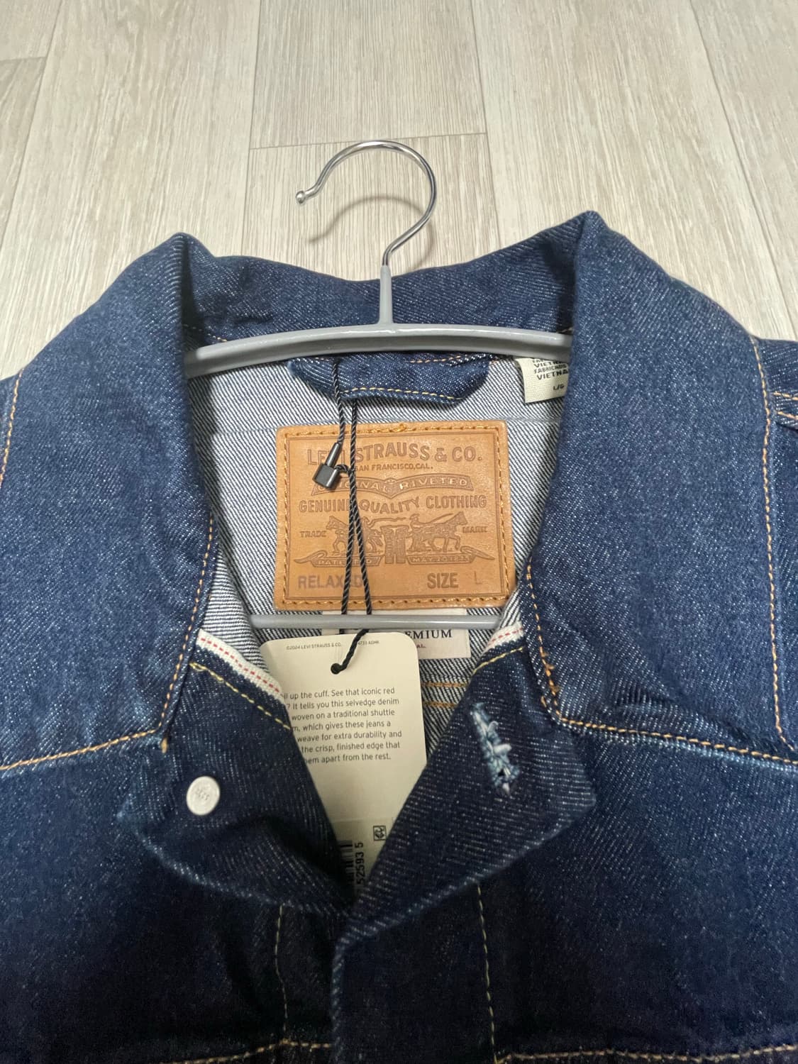 리바이스 셀비지 데님자켓 L 상품이미지2