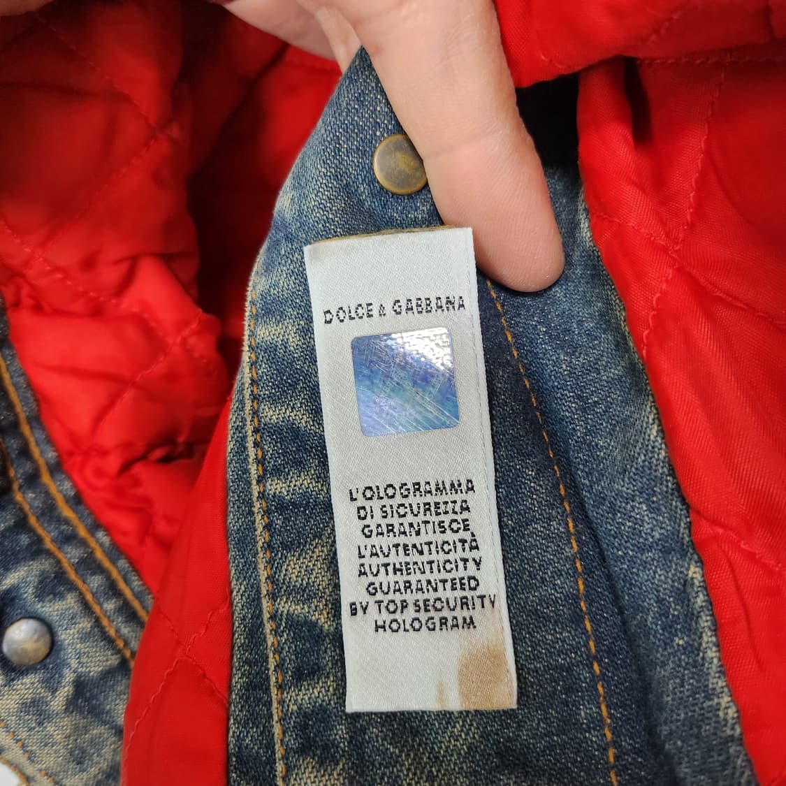 돌체 앤 가바나 퍼 청자켓 여S 상품이미지5