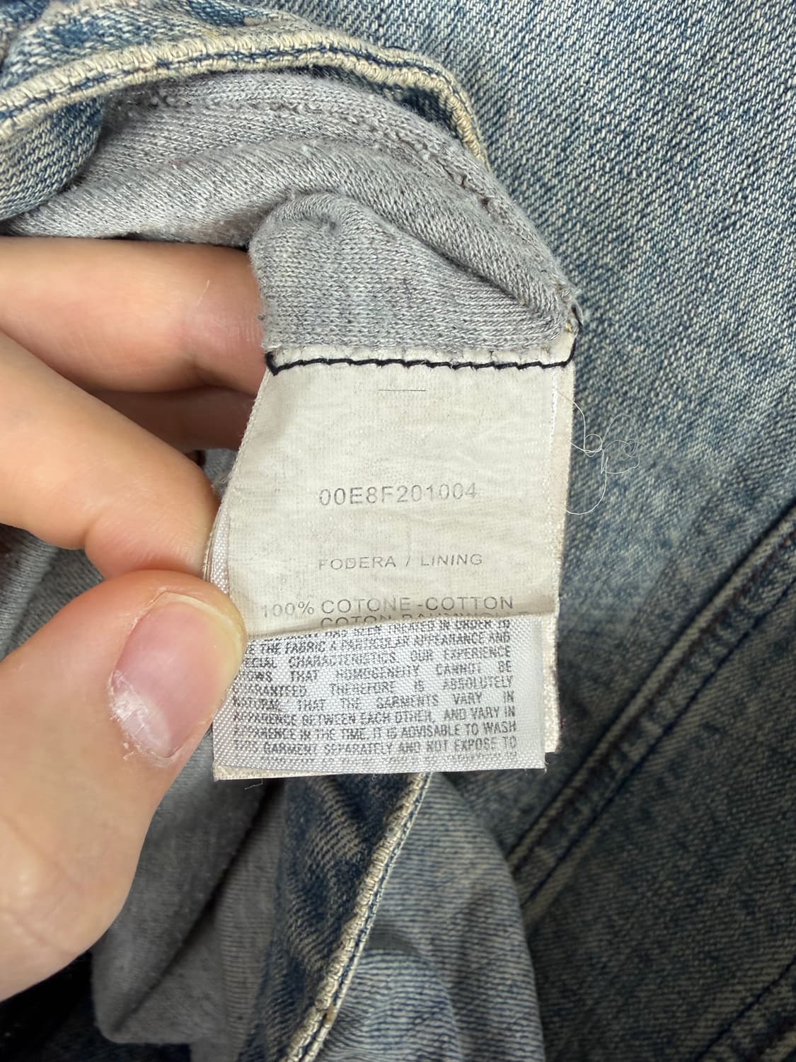 a250) 디젤 빈티지 워싱 데님자켓 상품이미지7