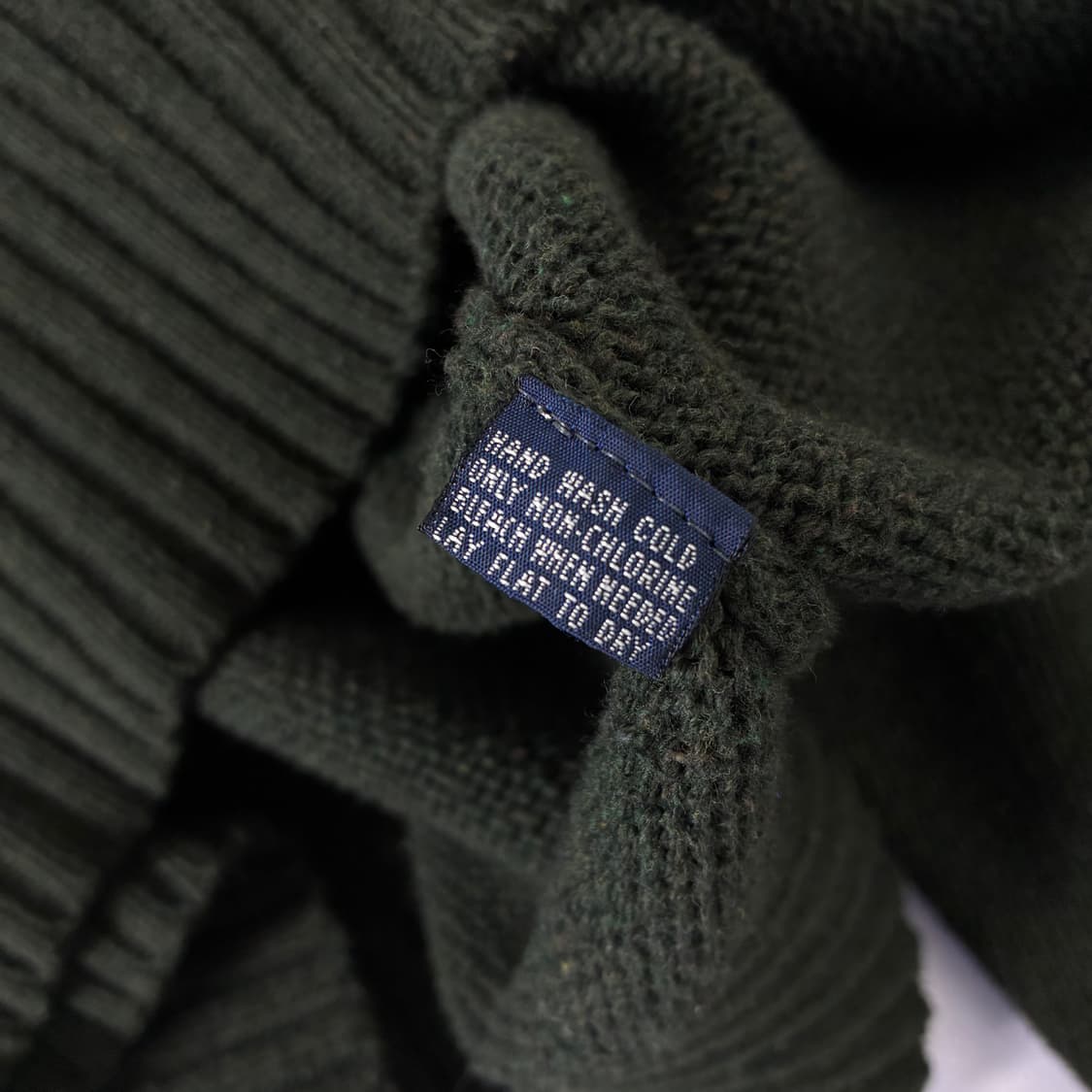 Polo 폴로 랄프로렌 90‘s 그린카키 라운드 니트 상품이미지5