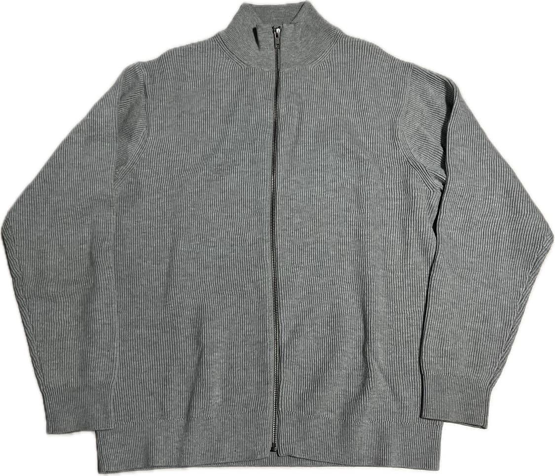 무인양품 니트집업 그레이 L 상품이미지1