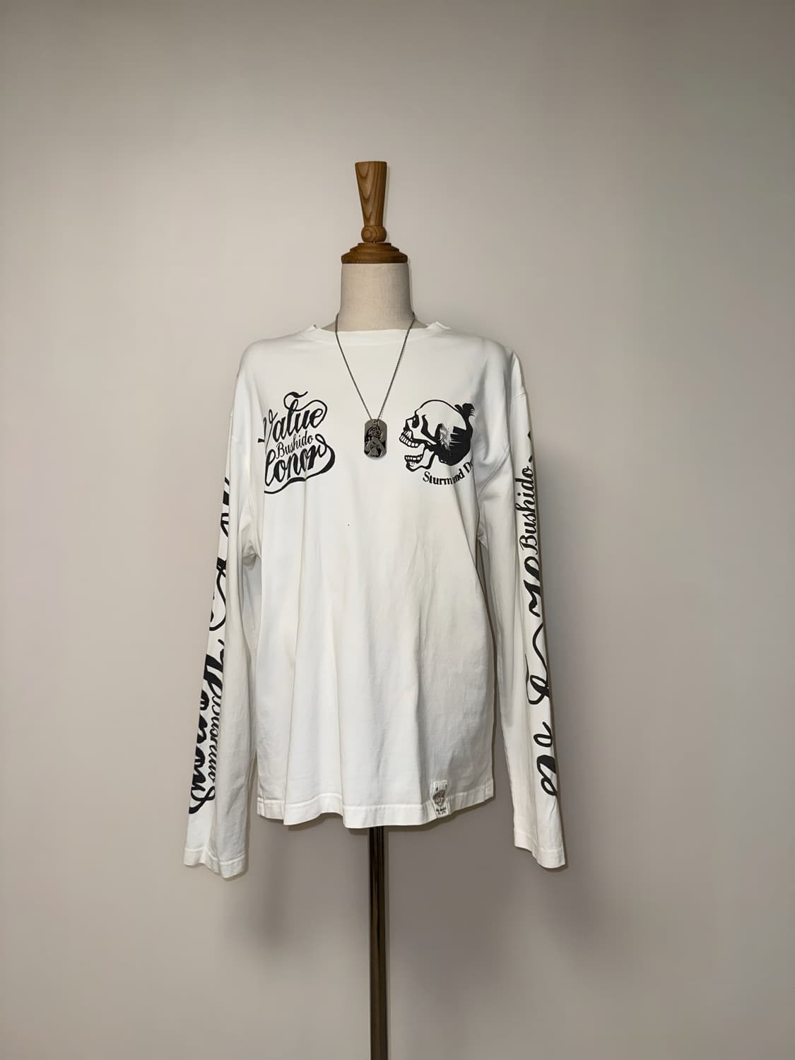 해골 와투케 레터링 롱슬리브 상품이미지5