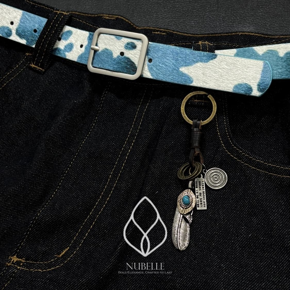 🌗 Cow hair belt / 카우 송치털 호피 벨트 상품이미지9