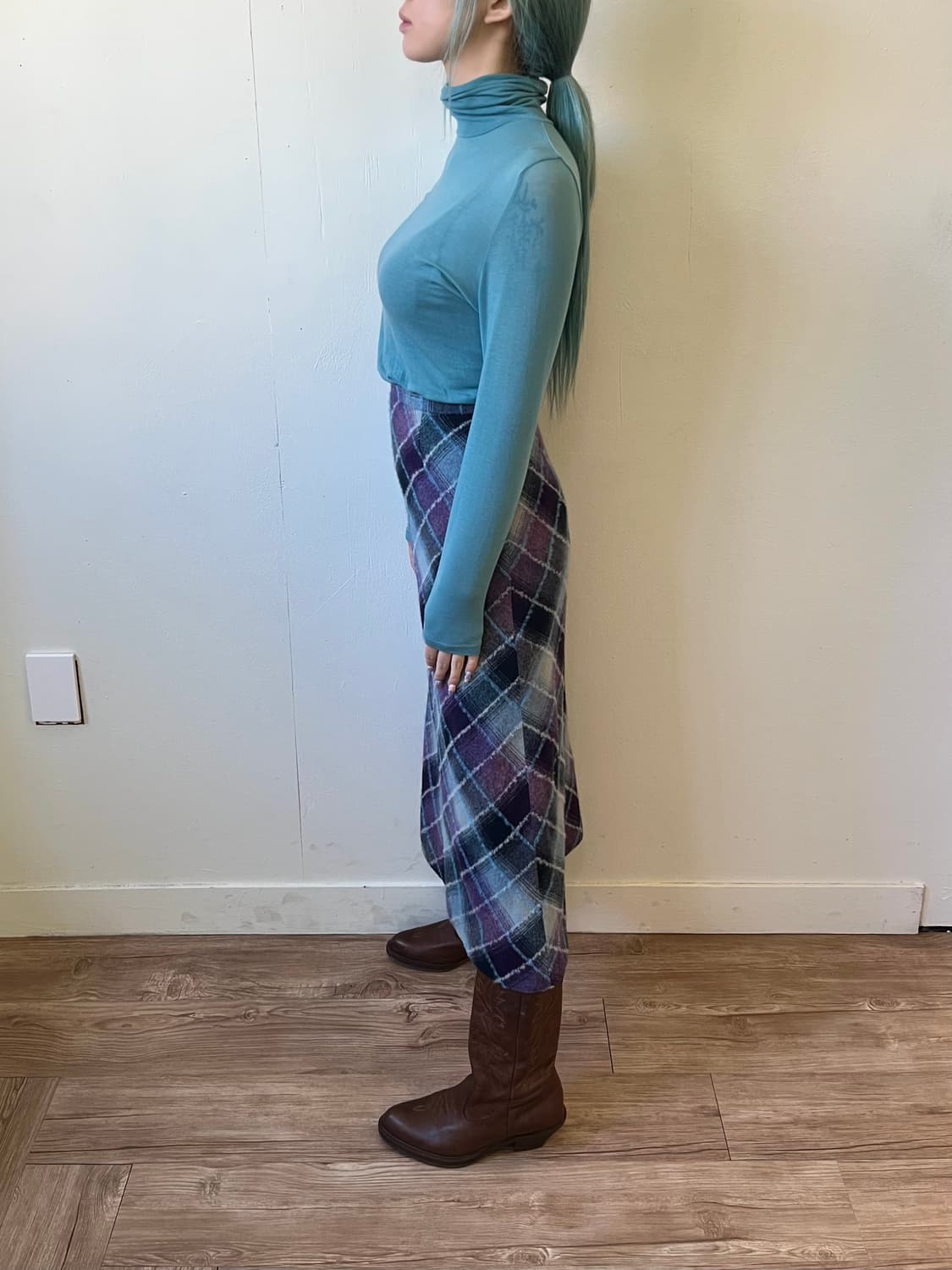 Aloe 스카이블루 터틀넥 상품이미지8