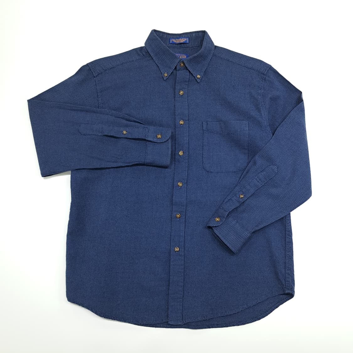 CN923 L 펜들턴 다크네이비 하운드투스 버진울 긴팔 셔츠 남방 상품이미지2