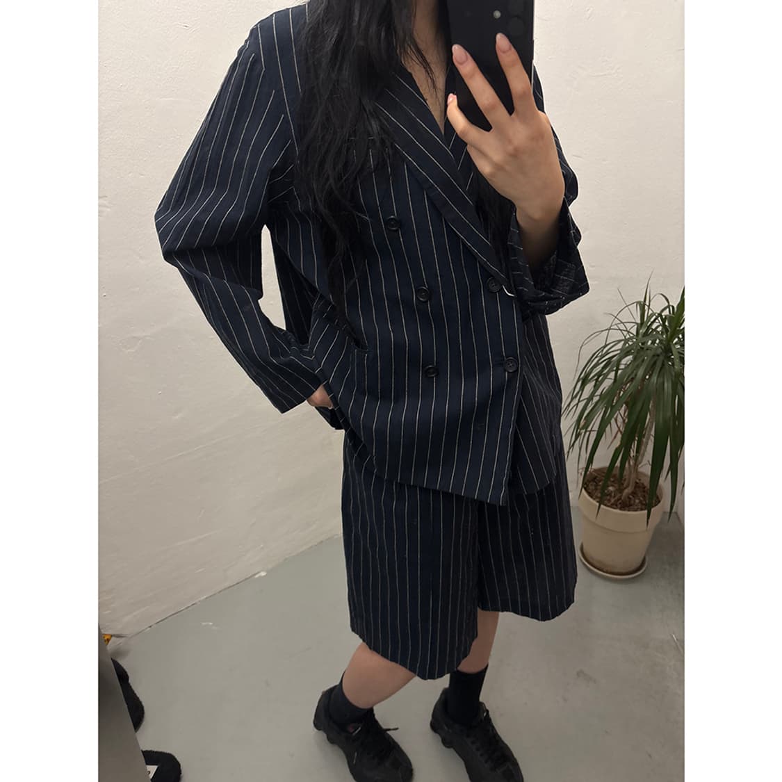 빔즈보이 BEAMS BOY Pinstripe Shorts 상품이미지3