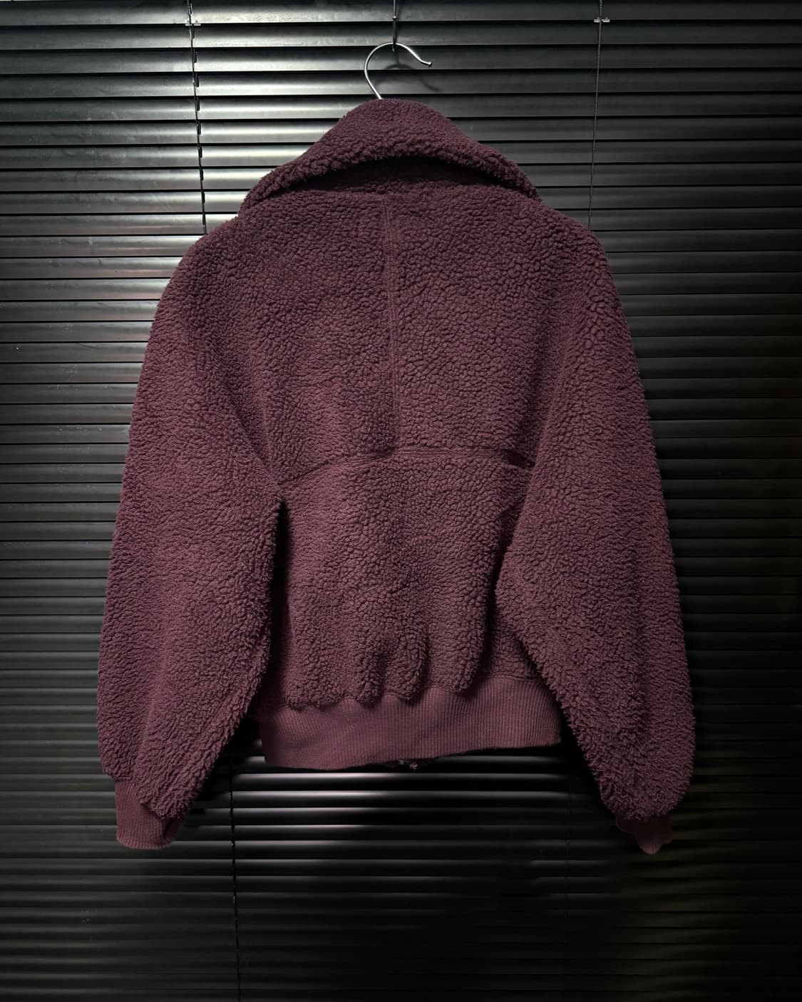 유니클로 U 르메르 콜라보 버건디 하이넥 양털 플리스 후리스 하이넥 집업 상품이미지7