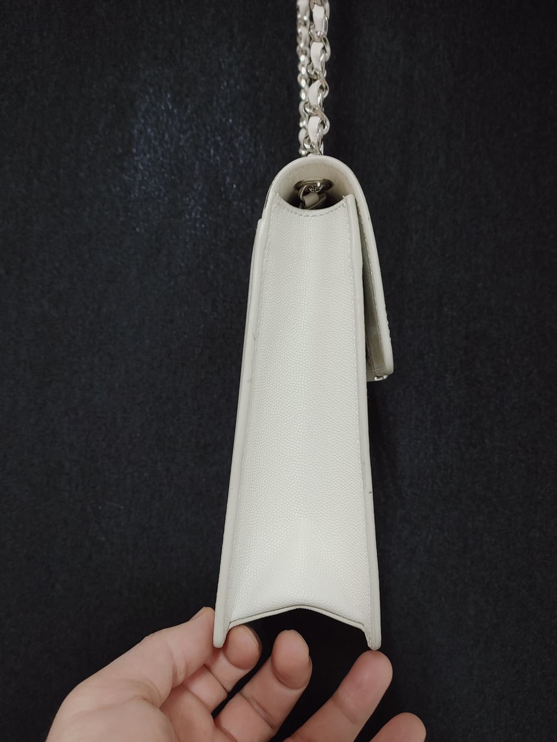 COURONNE 쿠론 소가죽 은장체인 미니 숄더엔 크로스백 상품이미지2