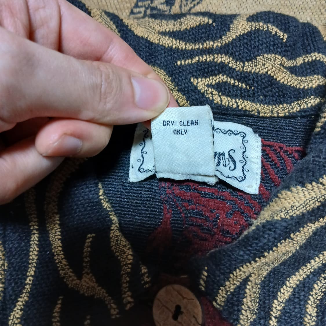 해외판 TANTrums 얼룩말 특이한 원단 짜임의 자켓 빈티지 상품이미지8