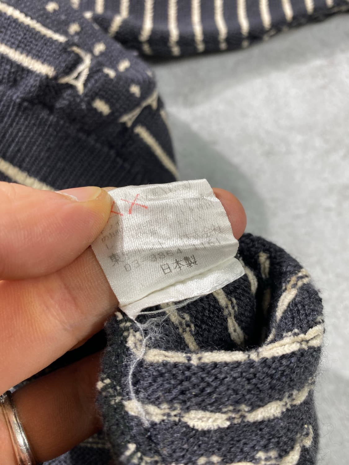 [L] 90s GRANSIGNORE 메이드 인 재팬 에스닉 울 니트 상품이미지7