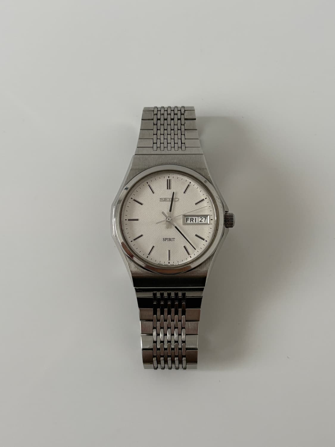 90s spirit texture dial silver quartz 상품이미지1