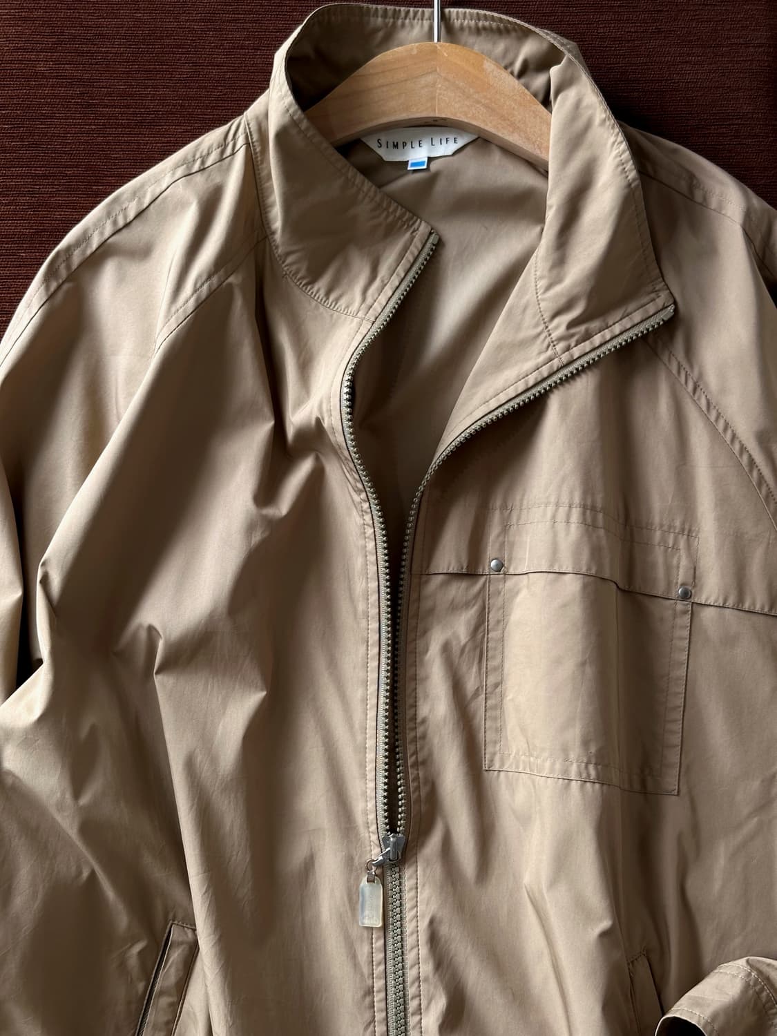 Light poly utility design zip jacket 상품이미지2